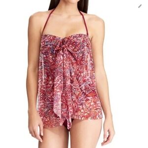 Lauren Ralph Lauren Convertible Women's Paisley Swimsuit. Size 12. EUC.